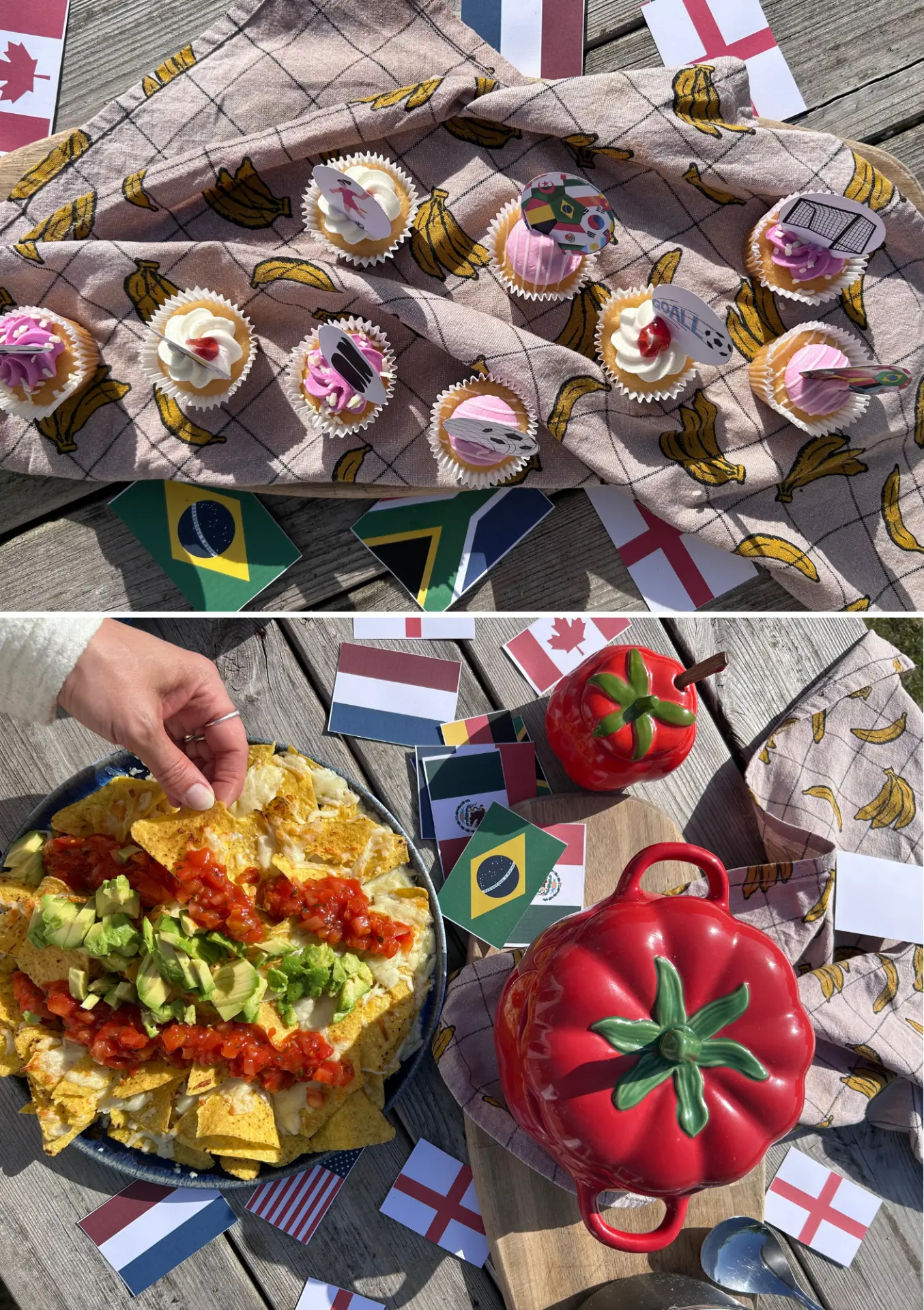 Football party food styling