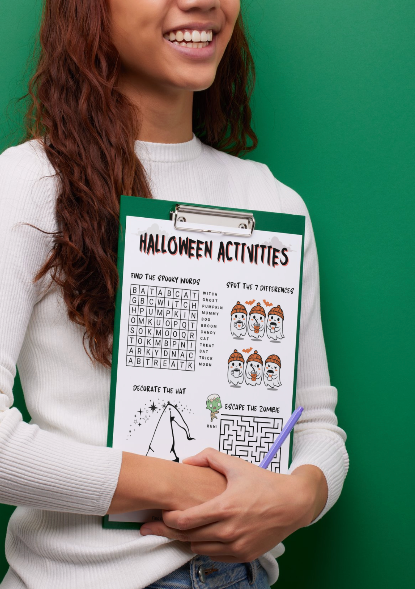 Halloween activity sheet