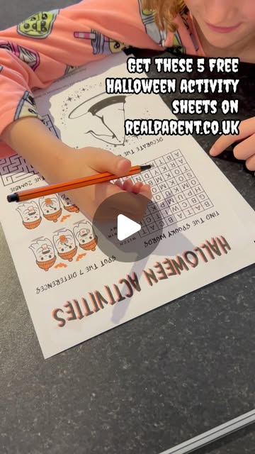 Halloween activity sheets